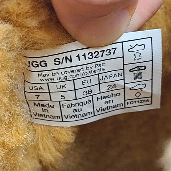 NIB UGG Bailey Bow Retro Spots Boots Sweet Potato Womens 7 - Picture 15 of 15